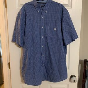 2XLT short sleeve Chaps button down shirt